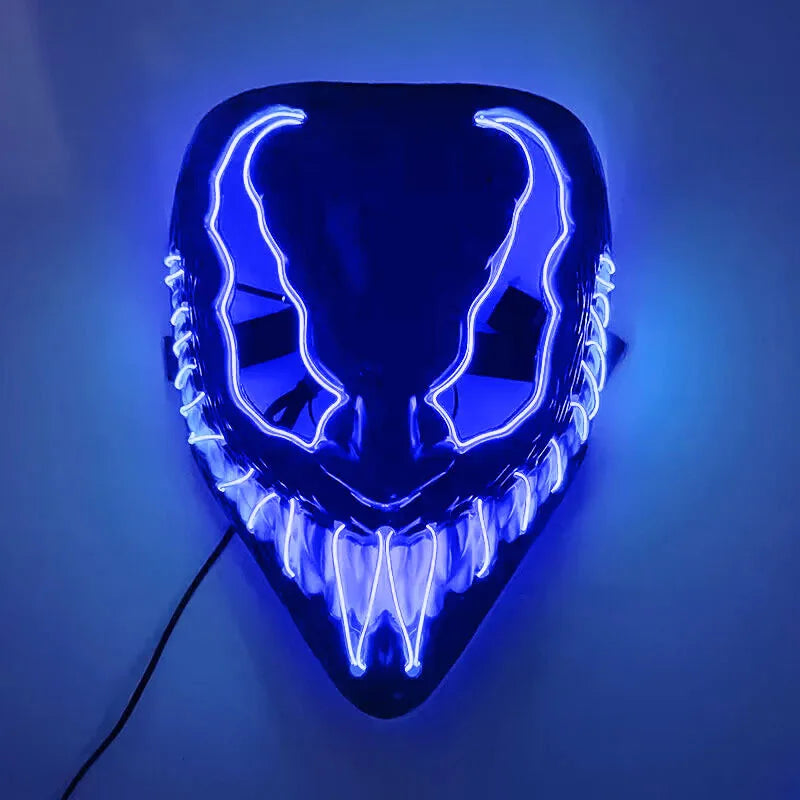 Horror Halloween GlowMasks Led Luminous Scream Venom Mask Carnival Masquerade Party Cosplay Scorpion Mask New
