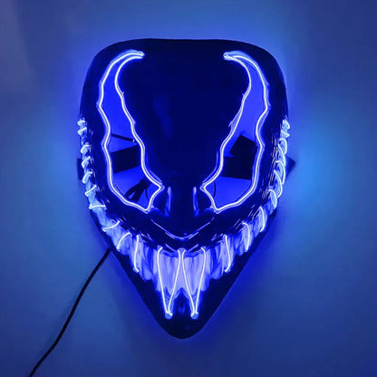 Horror Halloween GlowMasks Led Luminous Scream Venom Mask Carnival Masquerade Party Cosplay Scorpion Mask New