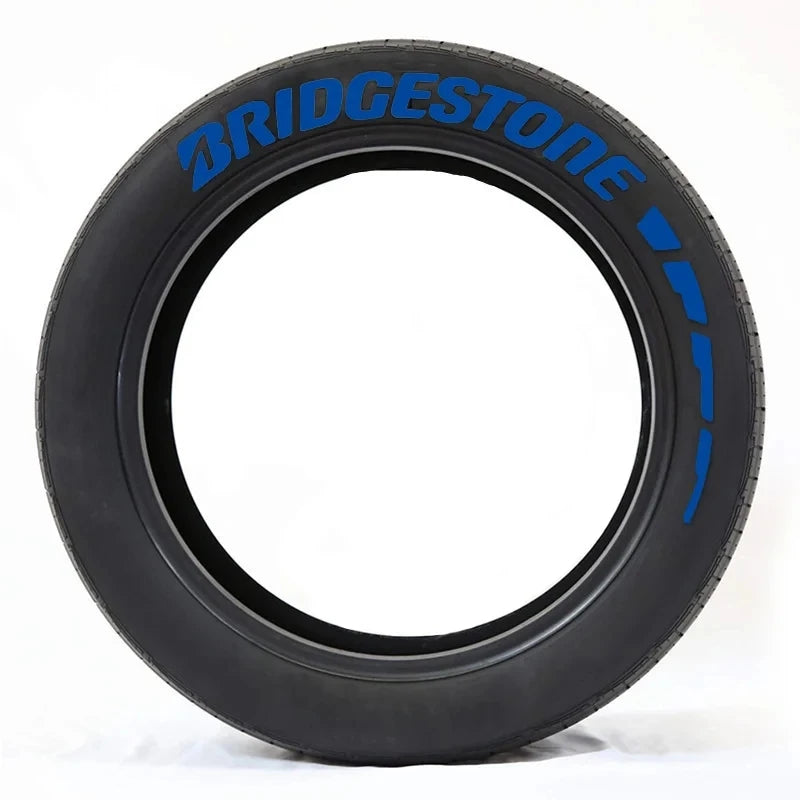 Rubber Tire Letter Stickers 3D Waterproof Wheels Permanent Car Sticker With Glue DIY Stylish Tire Decal For Auto and Motorcycle
