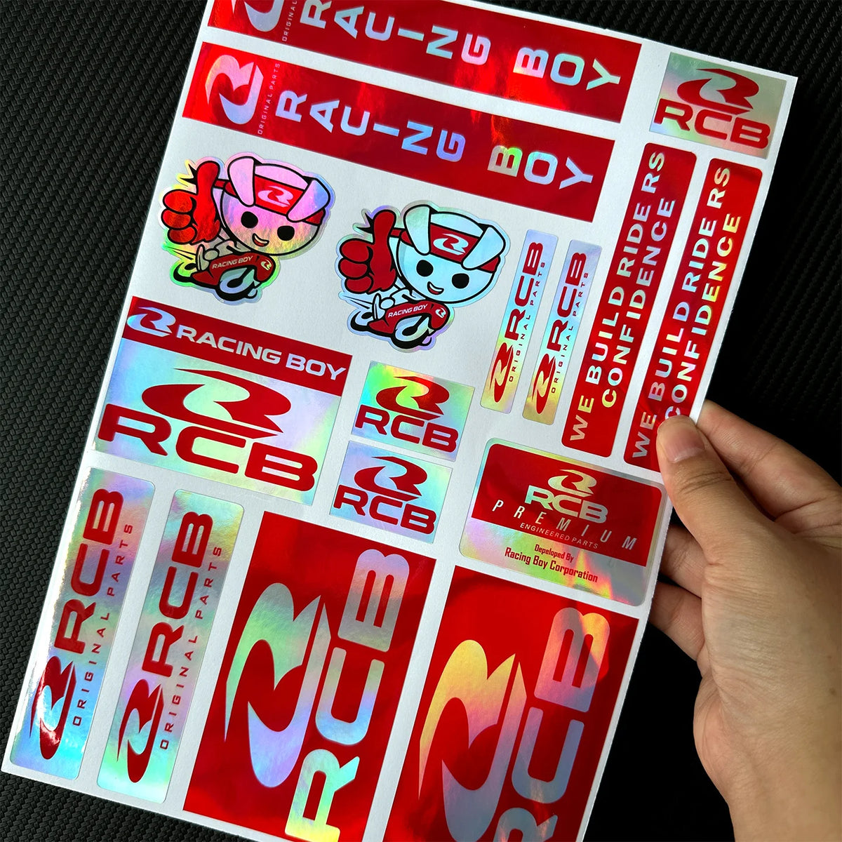 Whole Set Laser Rainbow Motorcycle Stickers Moto Bike Windshield Fairing Fender Fuel Tank Helmets Body Accessories Decals