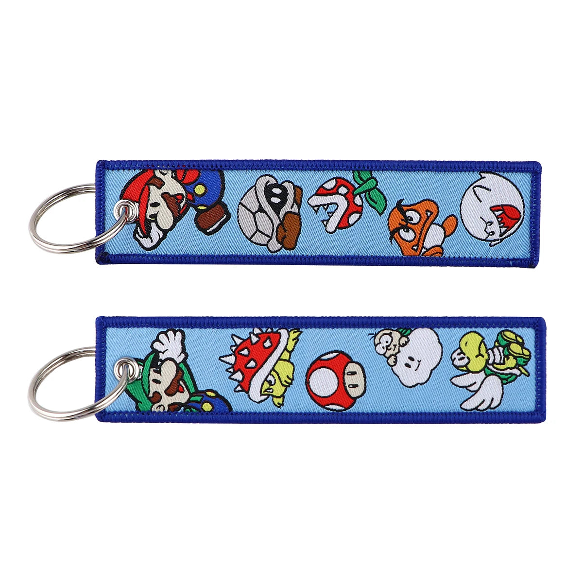 Cool Anime Game Keychain Embroidery Game Key Tag Cute Cartoon Key Fobs Key Rings Backpack Wallet Key Cosplay Accessory Gifts