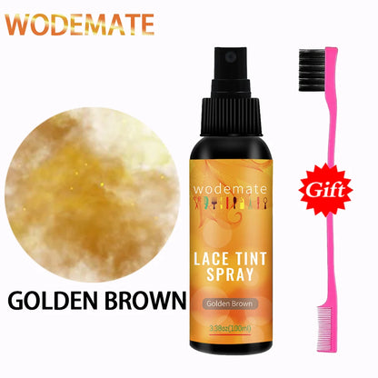 Tinted Lace Precison Parting Pen 100ml Lace Tint Mousse Brown Lace Dyeing Spray Wig Lace Tint With Brush Applicatior Wholesale