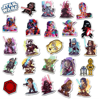 Star Wars 50 PCS Cartoon Sticker DIY Diary Laptop Luggage Skateboard Graffiti Decals Fun for Kid Toys BirthdayGift
