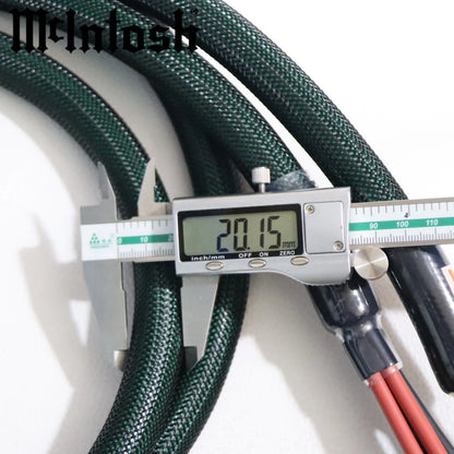 1 pair McIntosh 4 to 8 biwire Single Silver Plated hifi amplifier speaker Cable with Gold-plated, non-magnetic Banana Plug