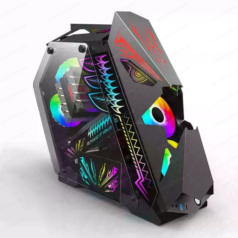 Gaming computer case, modern mid-tower ATX gaming case