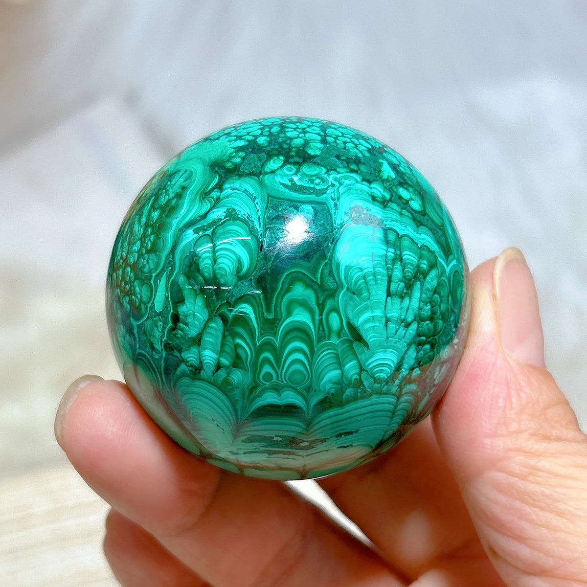 Malachite Pattern Sphere Ball Gemstones Reiki Energy Ore Natural Crystals Healing High Quality Home Decorations Room Decor Gift