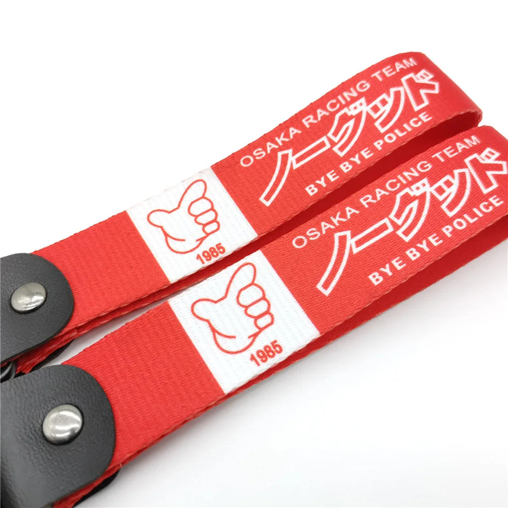 New JDM 1985 No Good Keychain Car Motorcycle Ring Car Japanese Style Key Tag Racing Auto Key Steel Spring Clip Auto Accessories