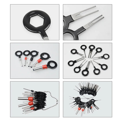 41/26pcs Car Terminal Removal Kit Box Wire Plug Connector Extractor Puller Release Pin Extractor Set Terminal Plug Repair Tools