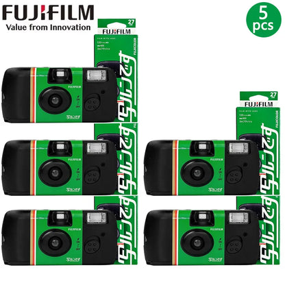1-6PCS Fujifilm QuickSnap ACE 400 Power Degrees with Flash 27 Photo Exposures Single Use One Time Use Disposable Film Camera