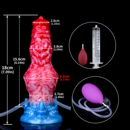 NNSX Large Ejaculation Dildo with Inflatable Anal Plug Big Knot Squirting Penis Adult Sex Toys Erotic Products for Men Women