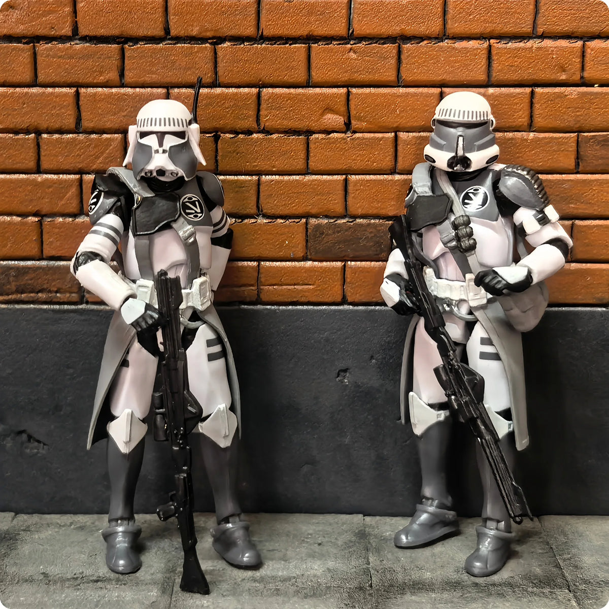 Star Wars 3.75 Inch Trooper 1/18 Shock Coruscant Guard Kamino Clone Sergeant Hound Fox Action Figure Toys Model Loose