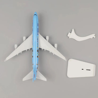 20cm Korea B747 Aircraft Model Air Boeing 747 Planel Models Metal Simulation Alloy Material with Landing Gear Children's Toys