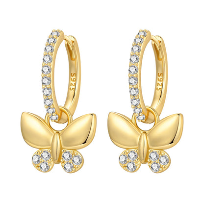 Original 925 Sterling Silver Planet Starlight Earrings Fashion 18K Gold Hoop Earring for Women Piercing Jewelry Aretes Gifts