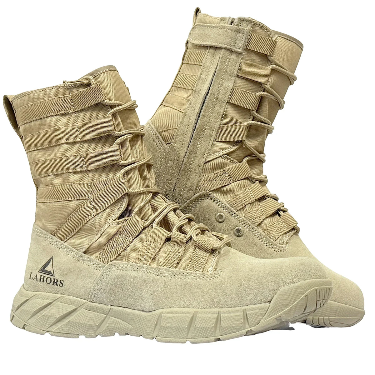 LAHORS® Lightweight Suede Leather Tactical Combat Boot Men Outdoor Hiking Desert Army Shoes Breathable Male Ankle Boots Man Made