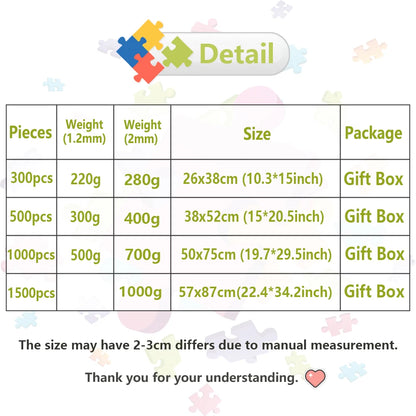 One Piece Jigsaw Puzzles 1000 Pieces for Adults Wooden Puzzle Brain Teaser Educational Toys Kids Fun Table Board Game Home Decor