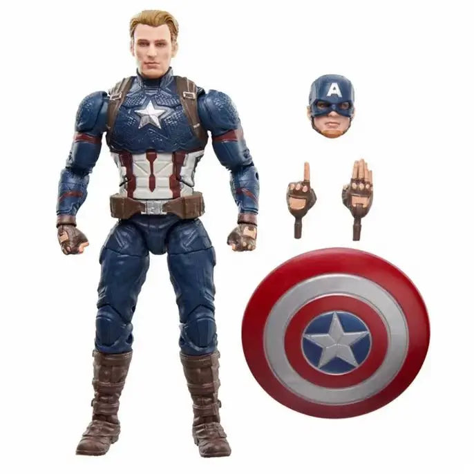 Original Hasbro Marvel Legends Captain America Anime Figure Model Gift Toy Collection