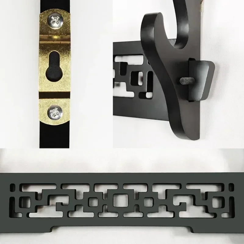 8-Layers Katana Storage Shelf Wall Support Holder Wooden Sabre Samurai Sword Stand Rack Display Real Japanese Katana Organizer