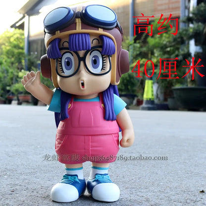 20cm Arale Dr Slump Special Edition Cartoon Stupid Superman Little Child Kawaii Statue Anime Figure Doll Decoration Kid Toy Gift