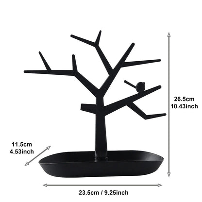 Creative Tree Shaped Jewelry Display Rack, Desktop Key Holder, Earrings, Rings, Watches, Multifunctional Storage Hanging Rack
