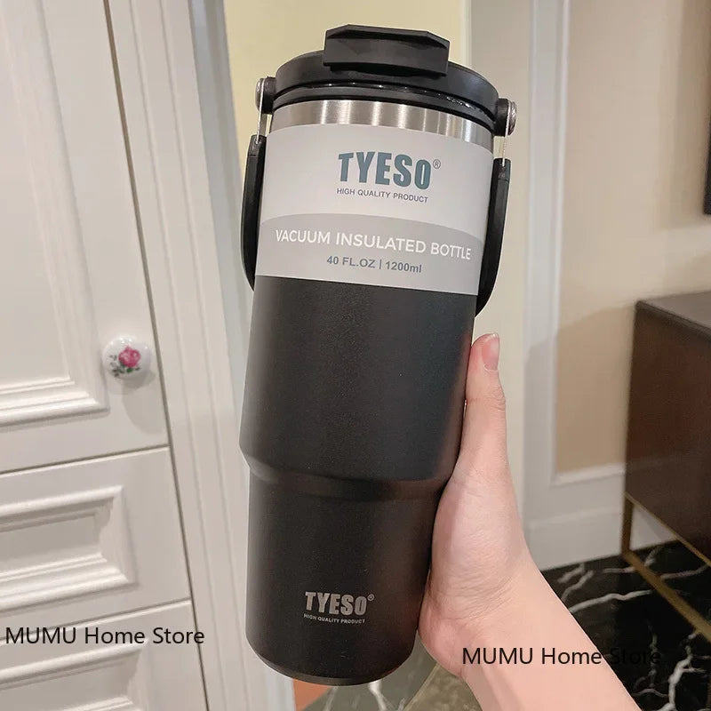 TYESO Coffee Cup Thermos Bottle Stainless Steel Vacuum Thermal Insulated Mug Cold And Hot Travel Mug Vacuum Flask Water Bottle