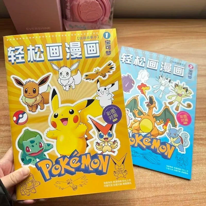 Kawaii Coloring Book Drawing Line Art Sketchbook Handwriting Control Painting Practice Book  Reward Collection Gift