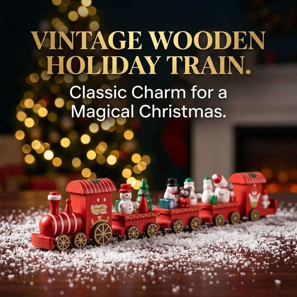Christmas Mini Train Three Styles Ornament Xmas Tabletop Decoration Figurine Home Holiday Gift for Home Party Decor Kids Present