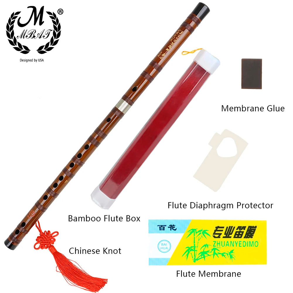 M MBAT Bamboo Flute Professional Woodwind Musical Instruments C D E F G Key High Quality Chinese Dizi Transversal Flauta Whistle