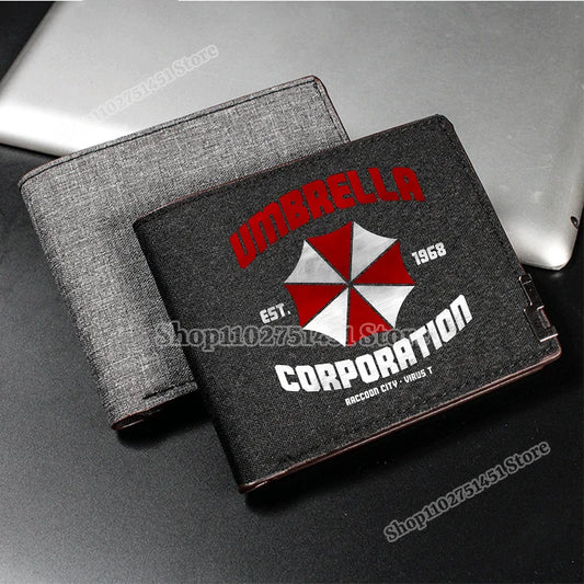Residents Evils Pattern Wallet Umbrella Corporations Novelty Print Purse Unisex Card Bag Portable Capacity Moneybag Fashion Gift