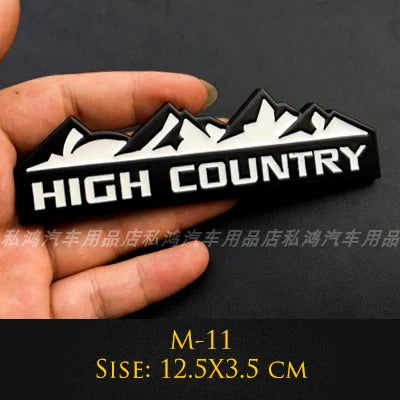 3D Metal Emblem 4X4 Trail Rated Badge High Country Logo Stickers For Jeep Wrangler Patriot Car Styling Car Stickers Accessories