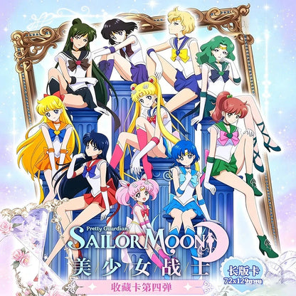 Genuine Sailor Moon 4th Series Collectible Cards Classic Mica Pendant Starlight Enamel Anime Cards for Anime Trading Card