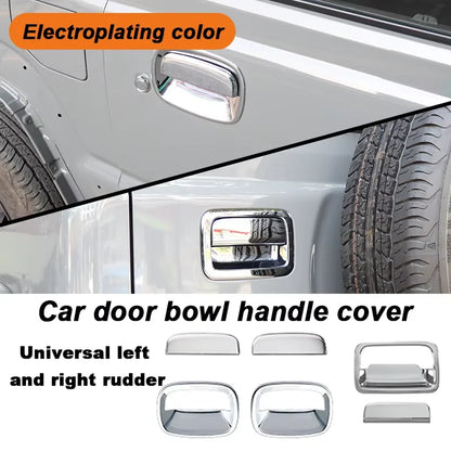 Carbon Fiber ABS Door Handle Decor Cover For Suzuki Jimny JB64 JB74 2018-2026, Side & Rear Tail Gate Exterior Accessories