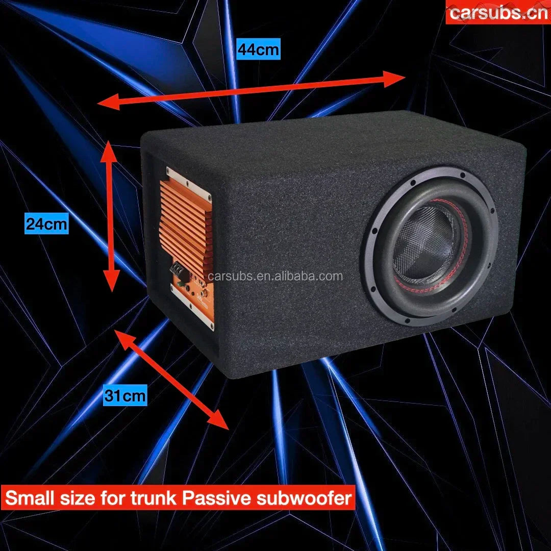 2026/Truck VAN SUV Car Active Amplified Subs Built in Box Enclosurer 8 inch Peak 1000W 8" Car Tubed Active Subwoofer