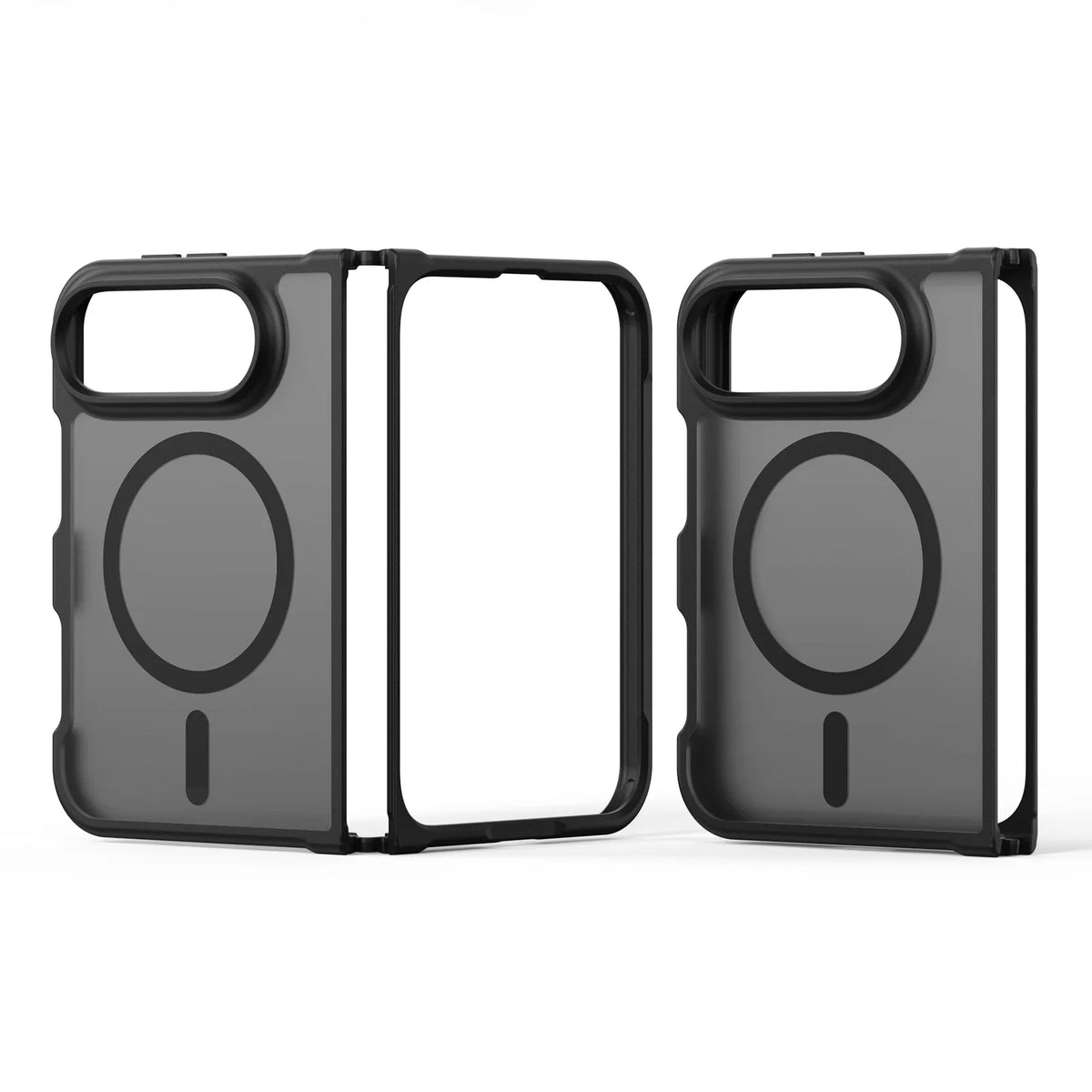 For iPhone 18 Fold Matte Magnetic Case, Compatible For MagSafe Drop Protection Translucent Cover For iPhone 18 Duo