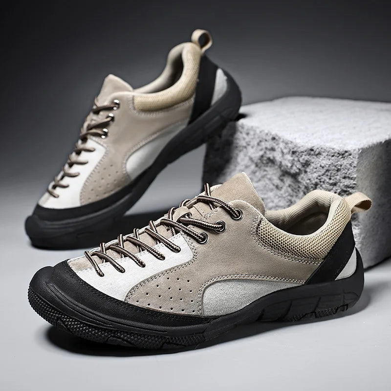 Men Outdoor Hiking Sneakers Climbing Trekking Lace Up Trekking Women Mountain Bike Shoes Flat Sport Cycling Shoes Breathable