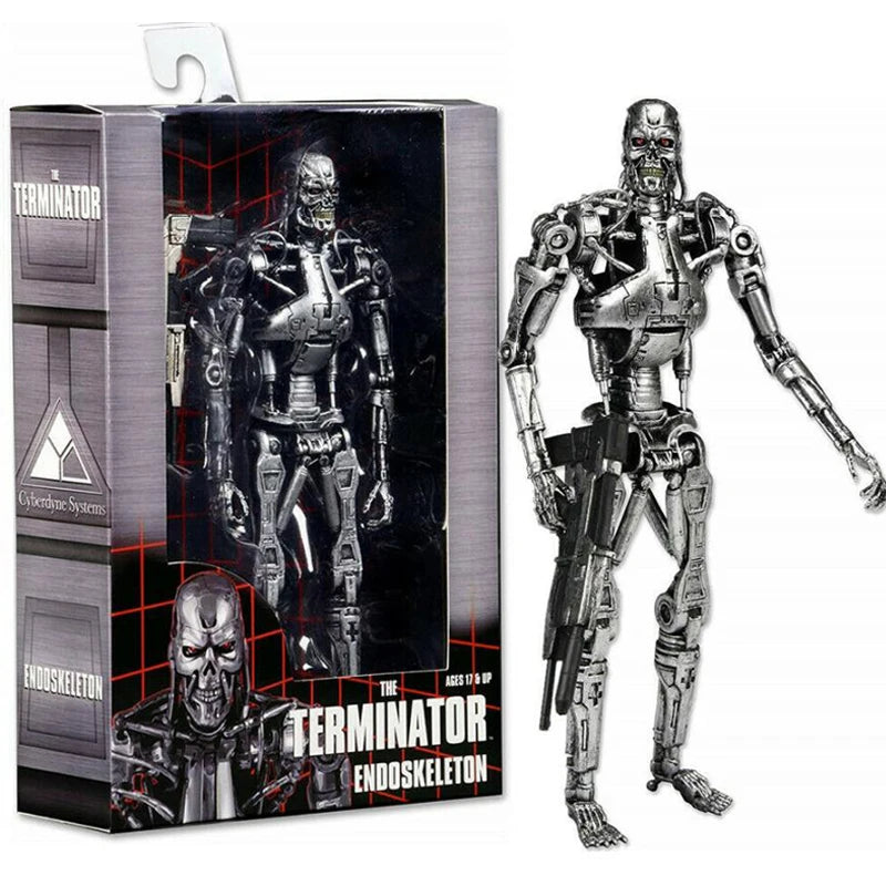NECA The Terminator T-800 T-1000 Endoskeleton PVC Action Figure Collectible Model Toy