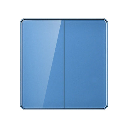86X86MM Tempered Glass Wall Switch Socket EU FR UK Standard USB Charging Port 10A/13A 250V 1/2/3/4 Gang Crystal Panel
