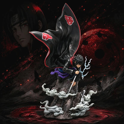 43cm/16.93in Anime Naruto Figure Uchiha Sasuke Action Figures Pvc Statue Desktop Ornamen Collection Model Toys Gifts