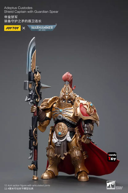 JOYTOY 1/18 Adeptus Custodes Shield Captain with Guardian Spear Anime Model Toys for Boys Gifts Original Box Action Figure Toy