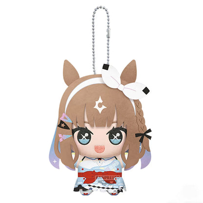 12cm New Uma Musume Pretty Derby Plush Toys UMPD Kitasan Black Almond Eye Anime Game Character Merchandise Keychain For Fan Gift