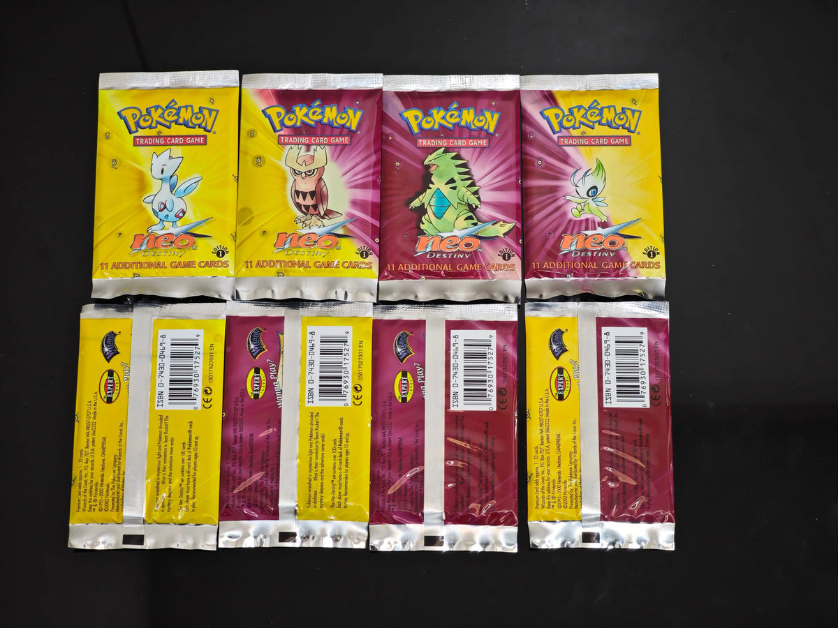 Pokemon Neo Destiny 1st Edition Booster Box PTCG Cards Proxy Cards Board Game Collection Anime Booster Pack PKM Cards Toy Gifts