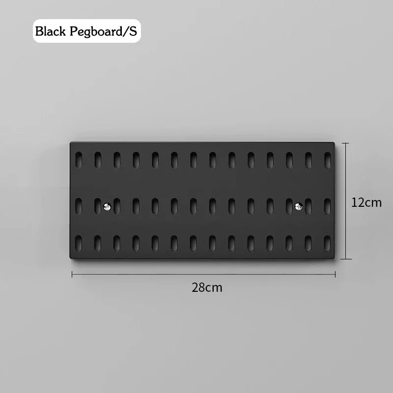 DIY Pegboard Accessories No Punching Kitchen Organization Shelf Storage Box Hooks Wall Organizer Crafts For Garage Room