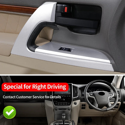 For Right Driving Toyota Land Cruiser 200 LC200 2008-2021 2020 RHD Door Handle Panel Window Button Interior Upgrade Accessories