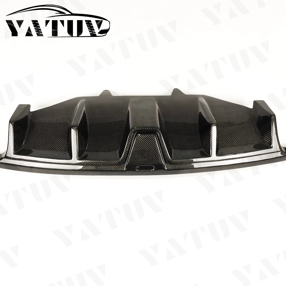For Porsche Macan 95B 2014-20 Blade-Style Rear Diffuser Carbon Fiber Factory Direct for Porsche Macan Rear Diffuser Bumper Lip