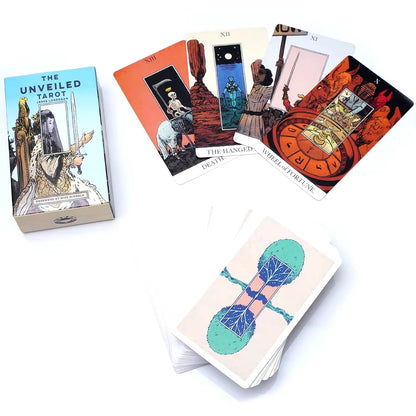 The Unveiled Tarot Deck by Jesse Lonergan Illustrated Card Set with Foreword by Mike Mignola Unique Art Design for Tarot Enthusi