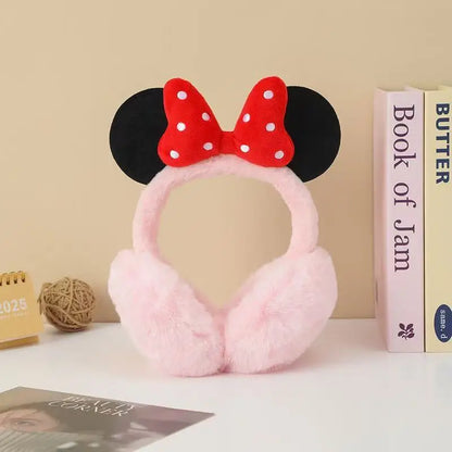 Mouse Animation Peripheral Cartoon Bow Shape Autumn and Winter Warm Plush Cold-proof Anti-freezing Thickened Ear Warm Ear Bag