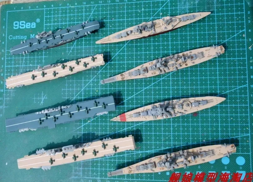 1/2000 Warship Assembly Model 4D Aircraft Carrier Cruiser HOOD MISSOURI Plastic Kit Toy for Children