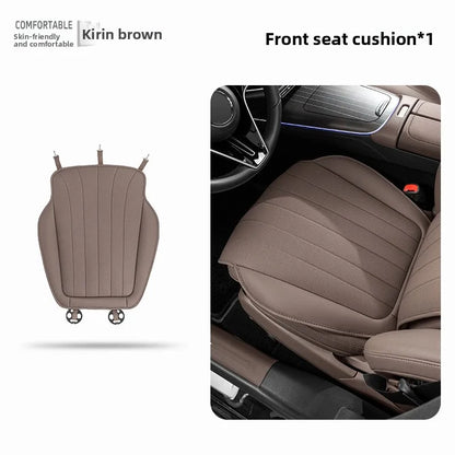 Luxury Sedan SUV Universal Nappa Leather Car Seat Cover Comfortable Memory Foam Perforated Leather Cushion Car Seat Protection
