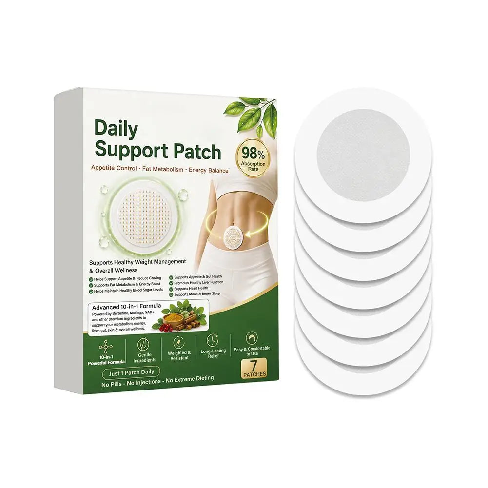 Berberine X NAD+ Weight Management Assistance Patch Weight Loss Slimming Belly Fat Burner Detox Sticker Nano Microneedle Patch