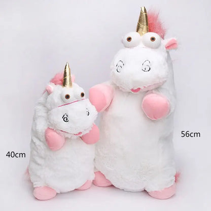 Minions Big Size 56cm & 40cm Unicorn Movie Plush Toy Anime Peripheral Soft Stuffed Doll Cute Room Ornament Birthday Gift For Kid