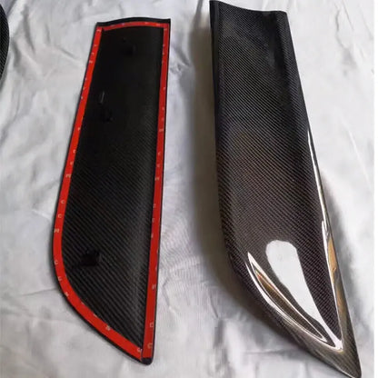 Car Door Protection For Porsche Macan Carbon Fiber Door Plate Cover Body Kit trim Add On style 2014 2015 2016 2017 2018 2020